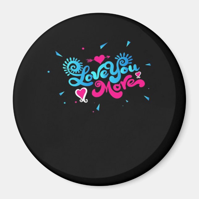 Aimant Amour pour vous, typographie propre de style  (Devant)