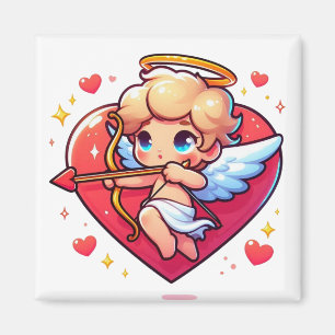 Aimant Amour romantique de chérubin adorable Cupidon