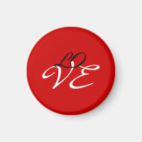 Amour Rouge Blanc Noir Couleur Calligraphie Script