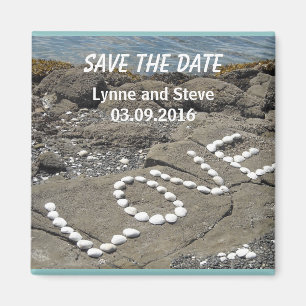 Aimant Amour sur la plage, Sauvegarder la date