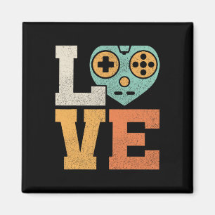 Aimant Amour tenue vidéo Vintage costume de jeu Retro Gam