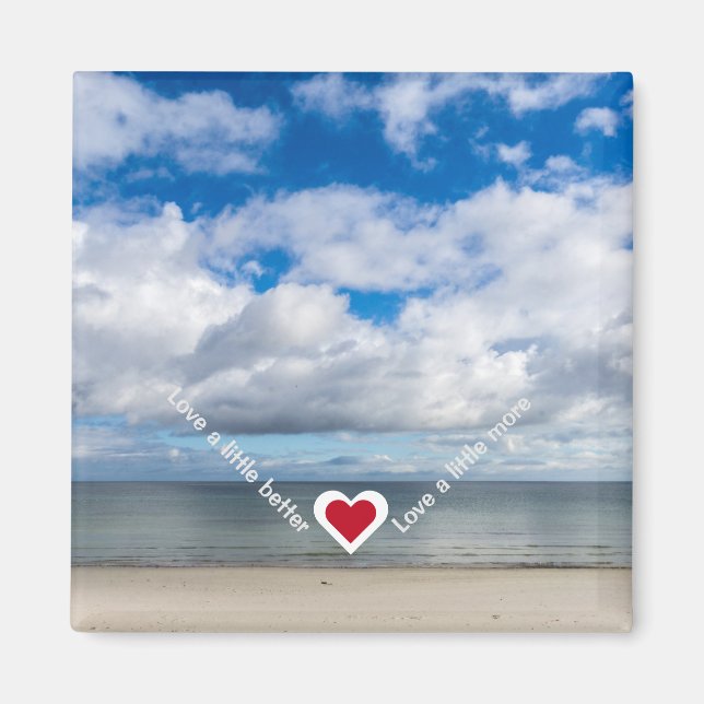 Aimant Amour un peu mieux / Plus de récupération de coeur (Devant)