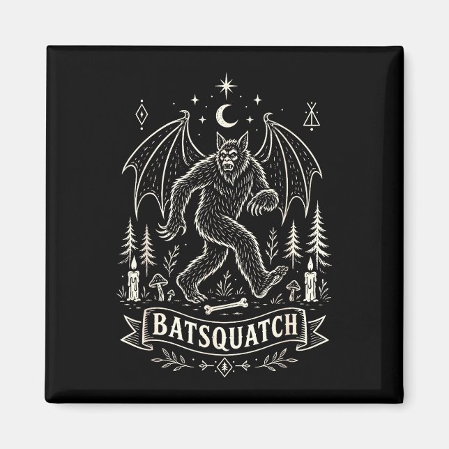 Aimant Amoureux de Bigfoot sasquatch cryptide épouvantabl (Devant)