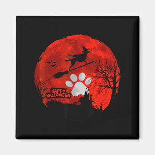 Aimant Amoureux de chiens Joyeux Halloween - Amoureux de