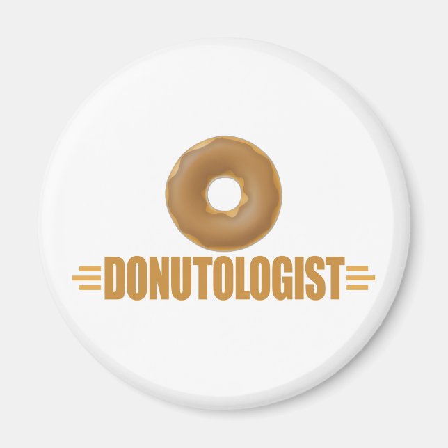 Aimant Amoureux De Donut Chocolat Drôle (Devant)