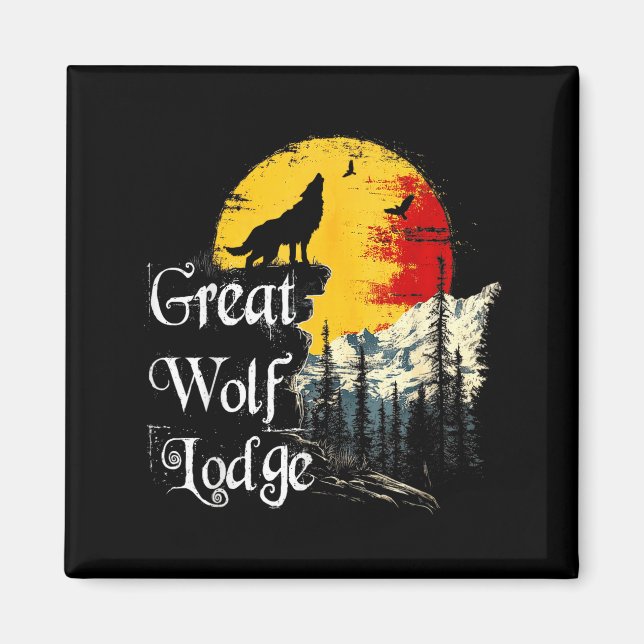 Aimant Amoureux de Great Wolf Lodge Enthousiaste d'aventu (Devant)
