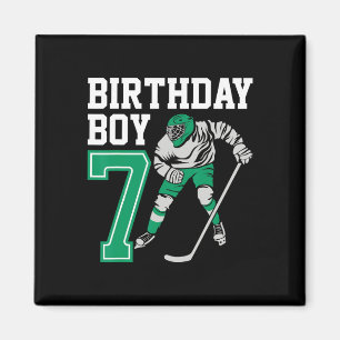 Aimant Amoureux de hockey sur glace Enfants 7e anniversai
