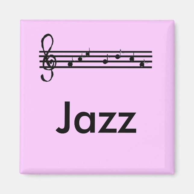 Aimant Amoureux de Jazz Violet  (Devant)