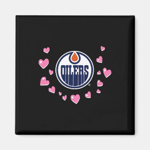 Aimant Amoureux de la Saint-Valentin des Oilers d'Edmonto