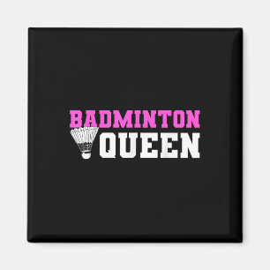 Aimant Amoureux de volant de badminton Joueur de badminto