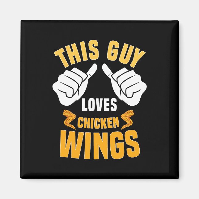 Aimant Amoureux Des Ailes De Poulet Dit Hot Wing (Devant)