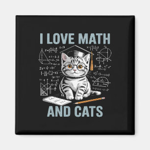 Aimant Amoureux des chats mathématiques Prof de maths drô