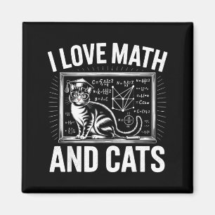 Aimant Amoureux des chats mathématiques Prof de maths drô