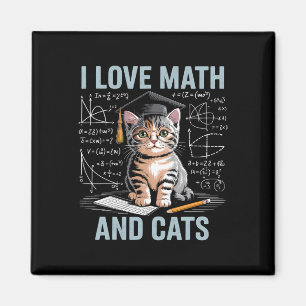 Aimant Amoureux des chats mathématiques Prof de maths drô