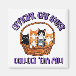 Aimant Amoureux des chats officiel - Collecter ‘Em All