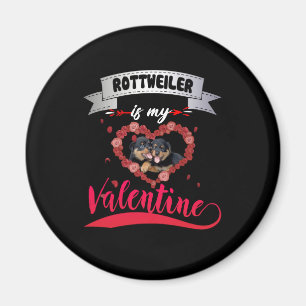 Aimant Amoureux des chiens Rottweiler est ma Saint Vale