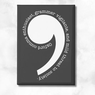 Aimant Amoureux du Oxford Comma