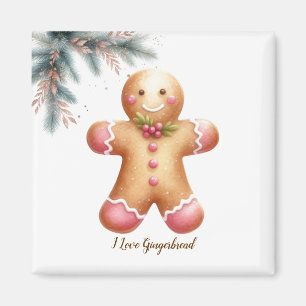 Aimant Amoureux Simpliste de Biscuit en Pain d'Épice