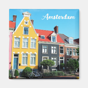 Aimant Amsterdam Hollande Maisons Voyage souvenir