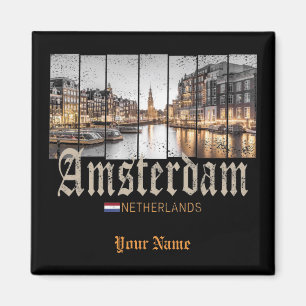Aimant Amsterdam Pays-Bas Holland souvenir vintage
