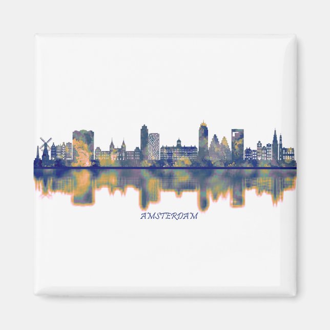 Aimant Amsterdam Skyline (Devant)
