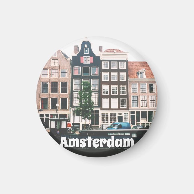 Aimant Amsterdam Voyage Souvenir (Devant)