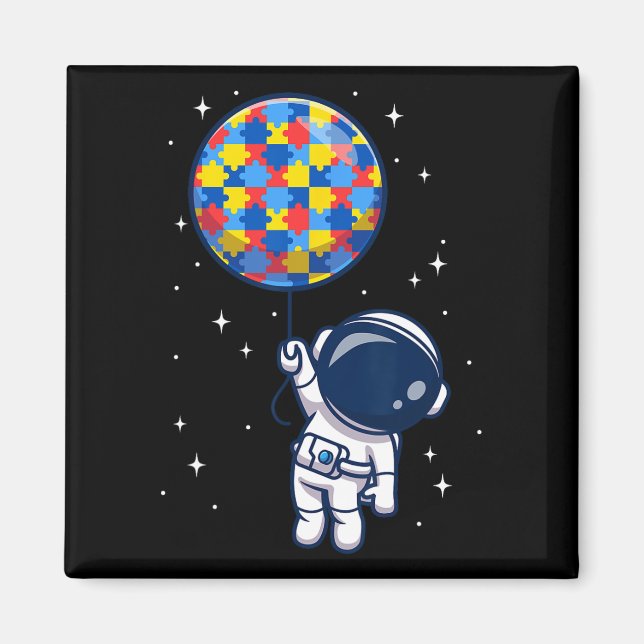 Aimant Amusant astronaute Bylloon Sensibilisation sur l'a (Devant)