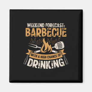 Aimant Amusant Barbecue Cuisinier Maître Grillade Amoureu