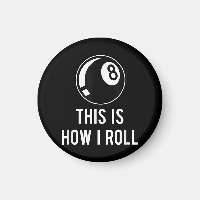 Aimant Amusant Billard Design Pour Les Joueurs De Billard (Devant)