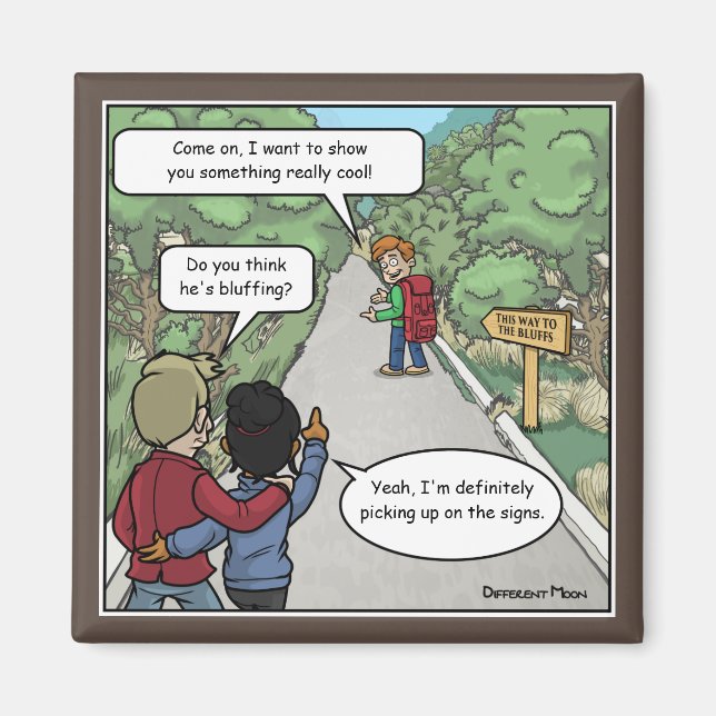 Aimant amusant Bluffant (Devant)