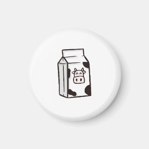 Aimant amusant, carton de lait de vache, carton de