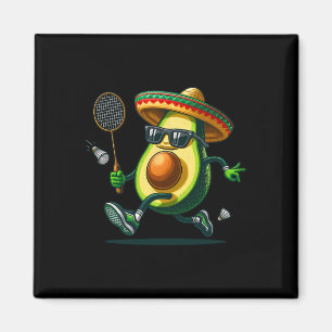 Aimant Amusant Cinco De Mayo Avocado Montrant Les Compéte