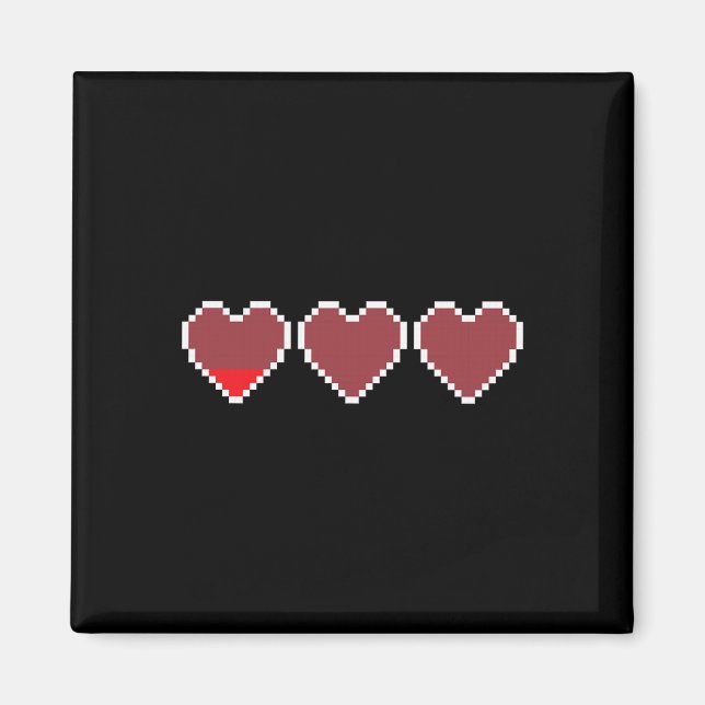 Aimant Amusant Cool mignon Vidéo Coeurs de jeu Design - P (Devant)