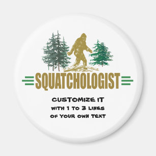 Aimant Amusant coup de couteau, chasseur de sasquatch