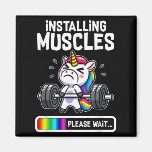 Aimant Amusant Cute Unicorn Entraînement Fitness Fitness