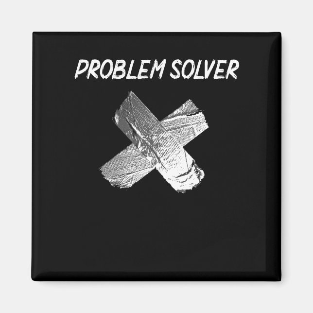 Aimant Amusant Duct Tape Joke Lazy Sarcastic Mari Père (Devant)