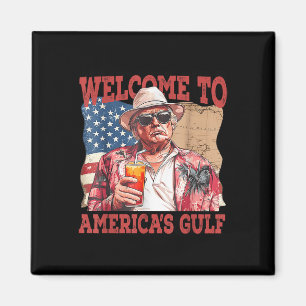 Aimant Amusant Golfe Des États-Unis Trump Bienvenue Dans 
