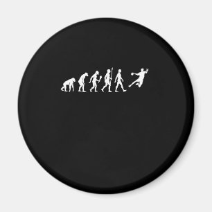 Aimant Amusant Handball Evolution Handball Player Idée ca