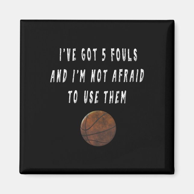 Aimant Amusant Joueur Bysketbyll Trash Talking Tee - shir (Devant)