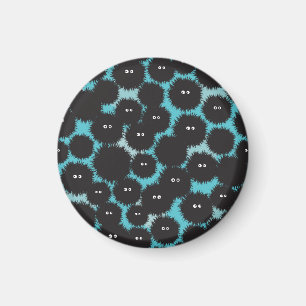 Aimant Amusant monstres noirs moelleux