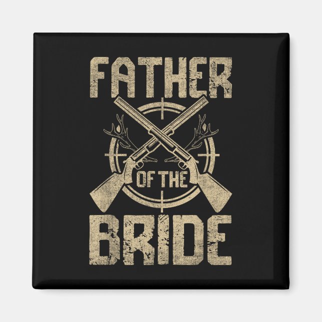 Aimant Amusant Père Mariage De La Chasse De Mariée (Devant)