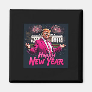 Aimant Amusant Trump New Year Party 2025 Trump New Year N