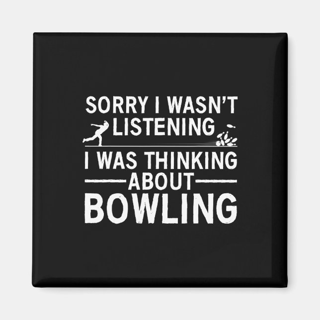 Aimant Amusante Conception De Bowling Pour Hommes Femmes  (Devant)
