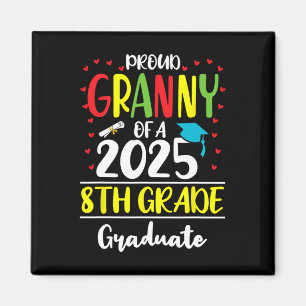 Aimant Amusante Granny Fière D'Un Cl De 2025 Gradu De 8E