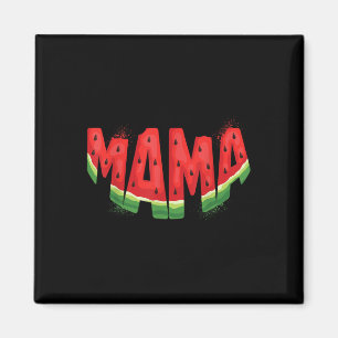 Aimant Amusante Mama Watermelon Eté Fruit Famille Corresp