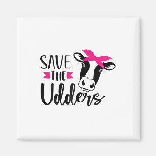 Aimant Amusants Sauver les Udders Sensibilisation au canc