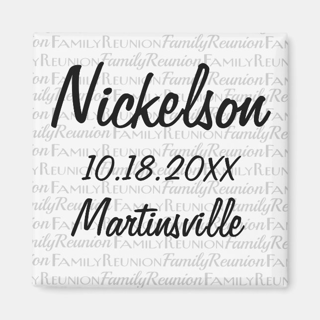 Aimant Amusement Date Famille Réunion Juste les faits Cad (Devant)