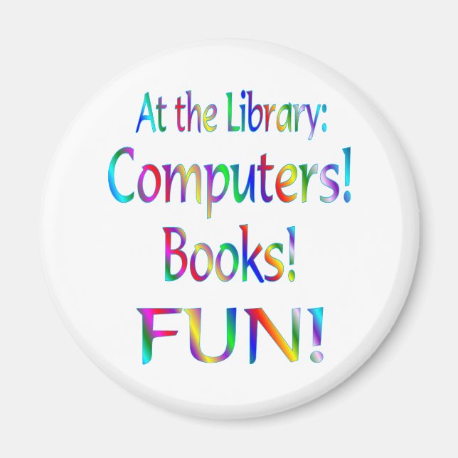 Aimant Amusement de bibliothèque (Devant)