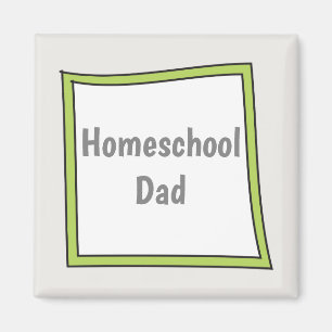 Aimant Amusement et papa à la maison original d'école