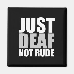 Aimant Amusement Just Sourds Pas Rude Langue des signes f